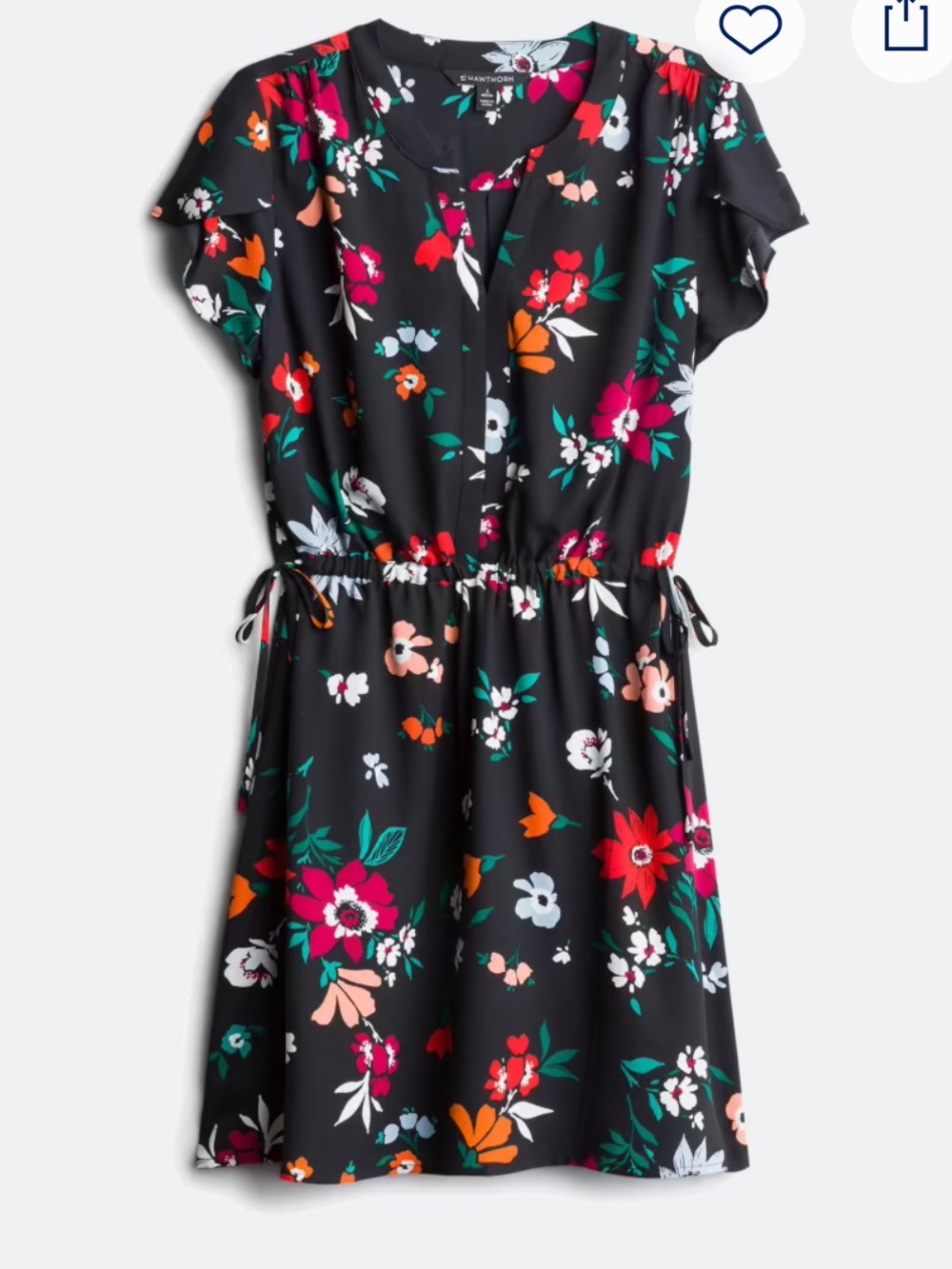 41 Hawthorn Celia Black Floral Dress
